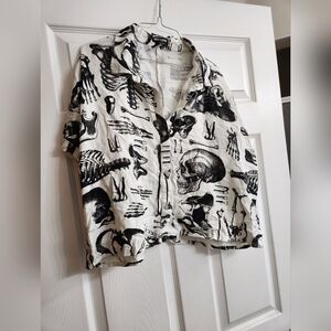 Hottopic Bones Crop Top